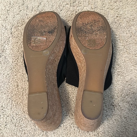 Lucky Brand Marilynn Wedges – Cork & Black – Size 9.5 - Picture 4 of 6